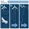 Almpal 20pcs Fishing Gear Kit - 10 Anti-Tangle Fork-Shaped Swivel
