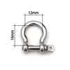 Set of 10 Steel Shackle for Paracord Bracelets Cords etc