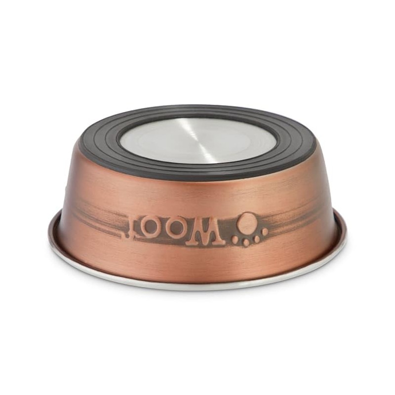 Harmony Copper Woof Stainless Steel Dog Bowl 2 Cups