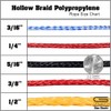 Golberg Hollow Braid Polypropylene Rope - Barriers, Golf Courses, Trail