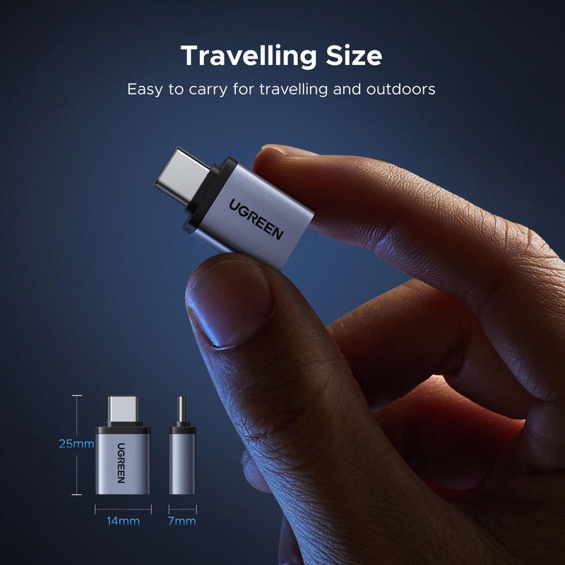 UGREEN USB 3.0 USB-A Female to USB-C Male Converter Adapter