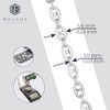 NKlaus Silver 18 cm 925 Sterling Silver Coffee Bean Men's