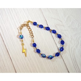 Zeus Prayer Bead Bracelet: Greek God of the Sky and Storm, Thunder and Lightning, Justice and Right