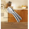OhanaBeach® Garlic press stainless steel, for garlic and ginger, easy