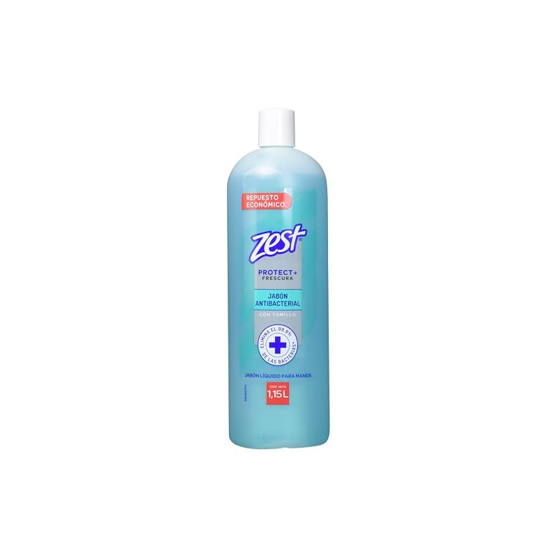 Jabón Líquido Antibacterial Zest Tomillo y Té Verde 1.15 L