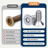 Drenky M4 x 45 mm Countersunk Screws Stainless Steel V2A