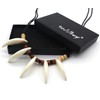 Scddboy Caveman Necklace,Jungle Necklace,Bone Tooth Necklace for Indian Tribe Prayer
