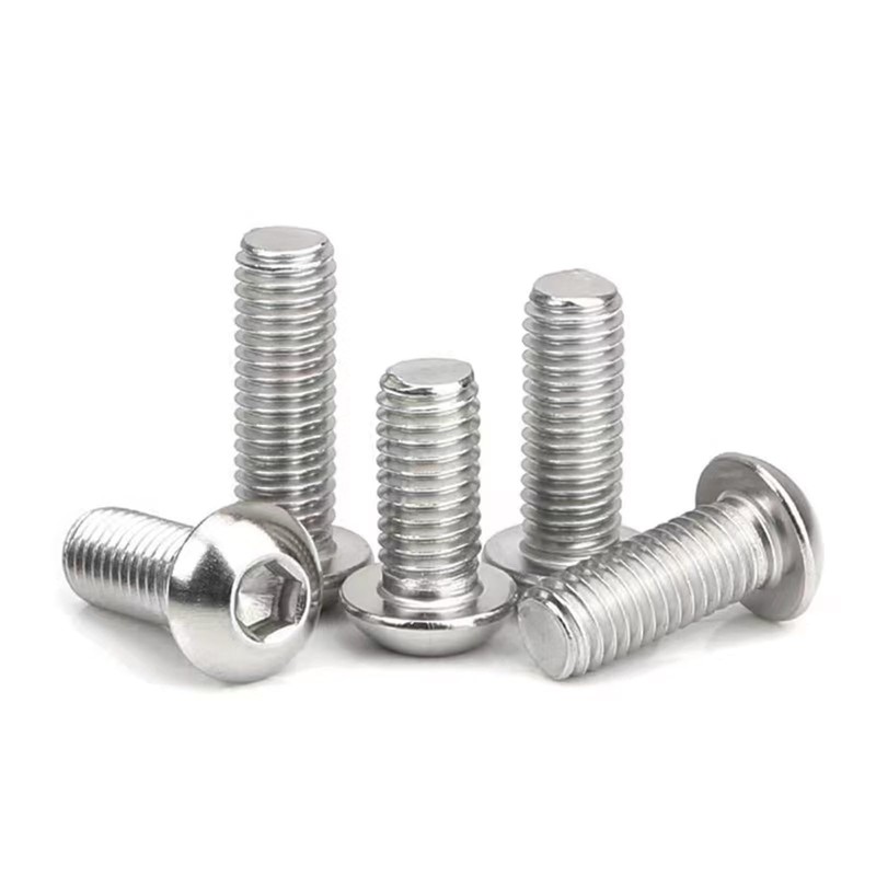 M6-1 x 55mm Button Head Socket Cap Screws,Allen Socket Drive,Stainless