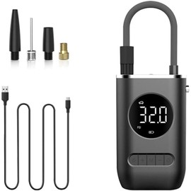 LOVEZOE Tire Inflator Portable Air Compressor,Portable Electric Pump 150PSI Cordless Electric Ball Pump Rechargeable Bicycle Air Pump with Digital LED Display