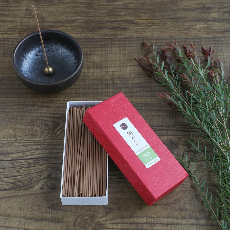 Asayu Japan Juniper Incense Sticks, Approx. 80 Pieces (40 g),
