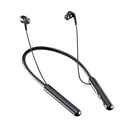 Bluetooth-Kopfhörer, Nackenbügel, kabelloses Headset, 60 Stunden Akkulaufzeit, integriertes Mikrofon mit LED-Display, unterstützt TF-Karte