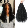 Auxemuen Senegalese Twist Crochet Braids with Curly Ends 14Inch 8Packs