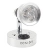 LED RV Bedside Lamp DC12 to 24V Silver 3W 3000K
