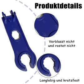 Xyvona MC4 Key Spanner Set, MC4 Plug Tool, MC4 Release Tool, Solar Pluggable Handy Wrench for PV Connectors, Pack of 2