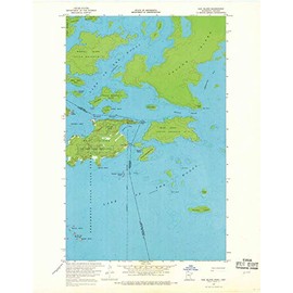 YellowMaps Oak Island MN topo map, 1:24000 Scale, 7.5 X 7.5 Minute, Historical, 1967, Updated 1969, 27.23 x 21.53 in - Paper
