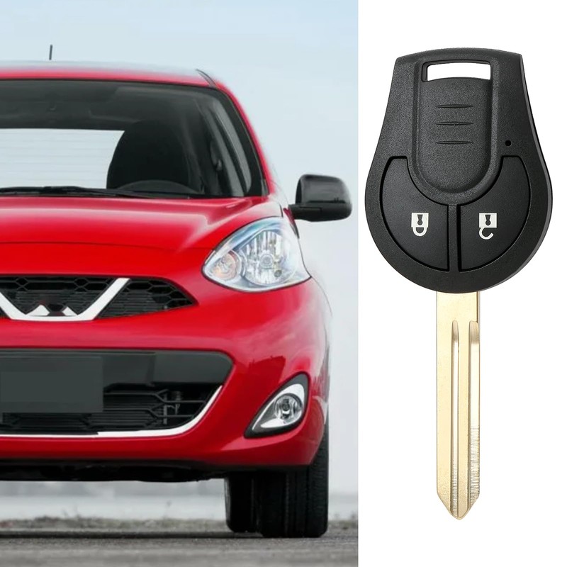 eMagTech 2x 2-Button Remote Key Fob Case Shell with Uncut