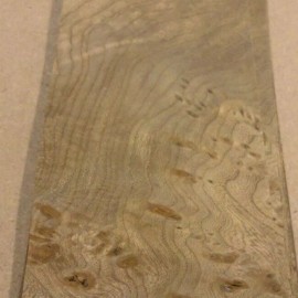 Carpathian Elm Burl wood veneer 2.75" x 10"-11" raw with no backer 1/42" thick A