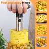 OOKUU Pineapple Corer Cutter, Stainless Steel Fruit Pineapple Peeler Slicer