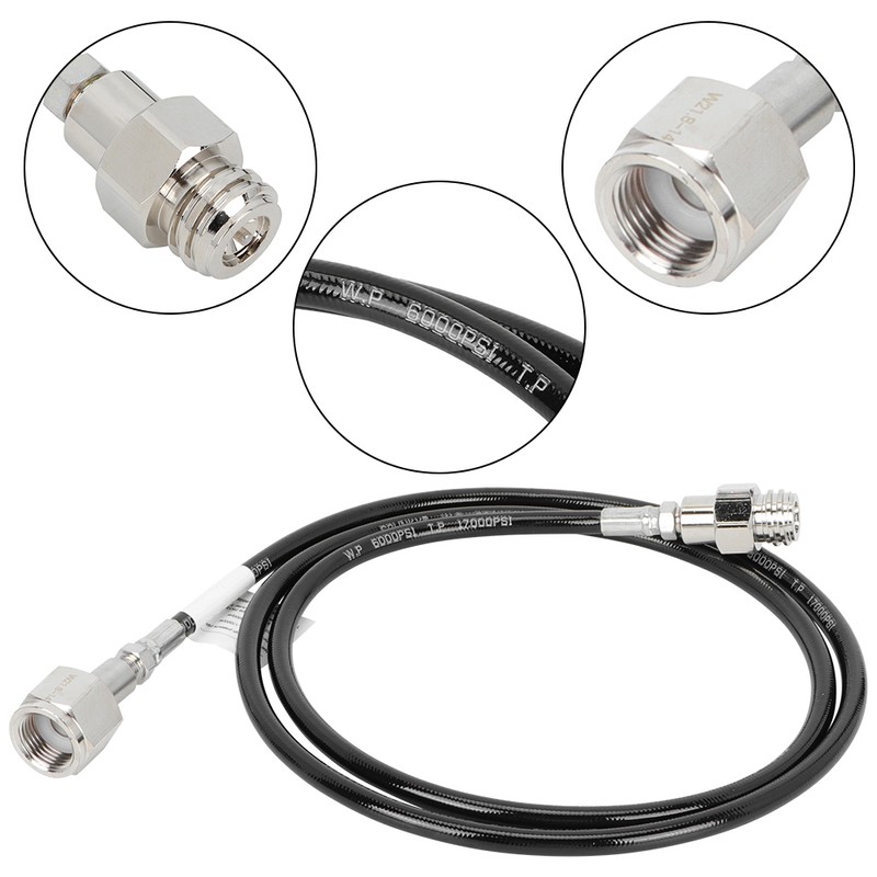 1.5m 60in Soda Club External Hose Adapter to CO2 Tank