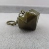 Pemby Studio BRONZE Crystal Shape Handbag Charm Keychain Purse Split