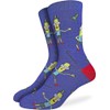 Good Luck Sock Men's Rick and Morty, Mr. Poopybutthole Socks,