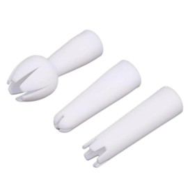 3 Pcs White Set Whip Cream Dispenser Head Whipped Nozzle Mounting Mouth Base Tips Dinning Bar Whip Cream Special Head Cream Chargers and Whippers Kitchen Utensils and Gadgets