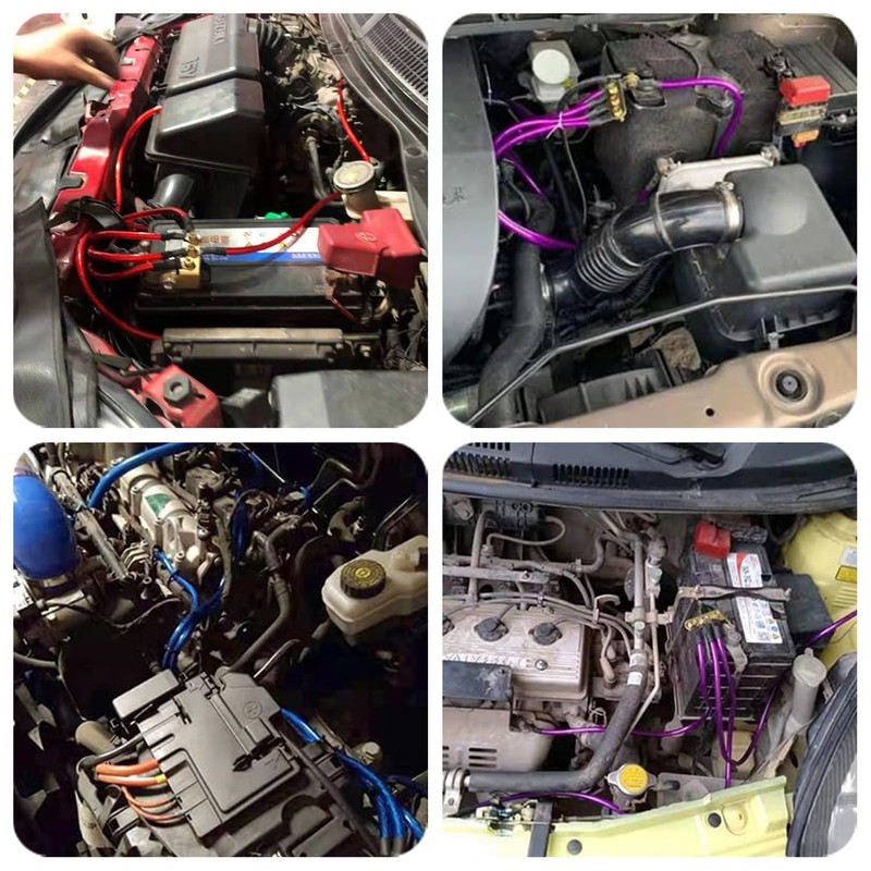 5 Point Car Universal Earth Ground Cables Grounding Wire System