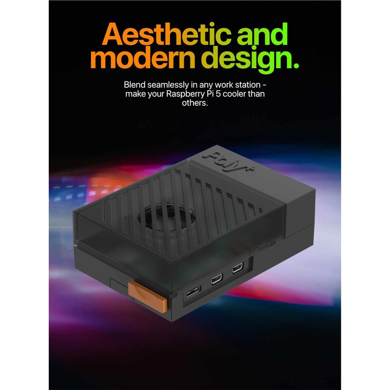 Argon Poly+5 Raspberry Pi 5 Case | Pi 5 case