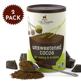 Lake Champlain Chocolates Organic Unsweetened Cocoa, Fair Trade Certified, 10 Ounces (2 Pack)