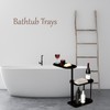 MOYUXIAO 3 Layer Bath Tub Tray Table,Bathtub Trays,Height Adjustable Bathtub