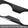SQQP Center Console Rear Cup Holder Trim Cover, ABS Interior