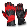 NORMAN Red Summer Motorcycle Motorbike leather Vented gloves (XL)