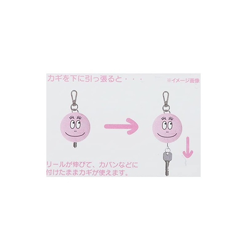 Barba Papa Plush Key Cover Papa Face BPKC196 Pink