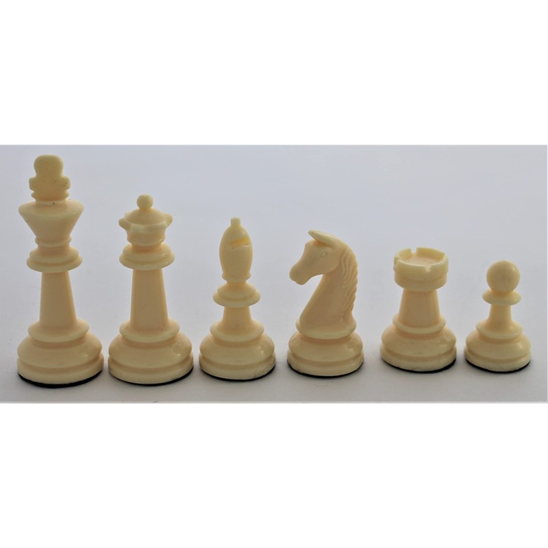 Weiblespiele 01017 Chess Figures Plastic 90 mm in Beech Cassette