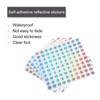 sourcing map Number Stickers 1 to 20 Round Reflective Stickers