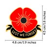 2 Pcs 6 Pcs 12 Pcs Red Poppy Pins Lapel