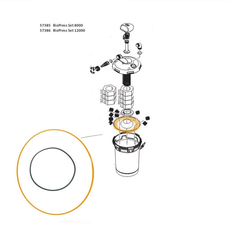 Replacement O-Ring for Biopress/PondoPress Part No. 28812 - Oase