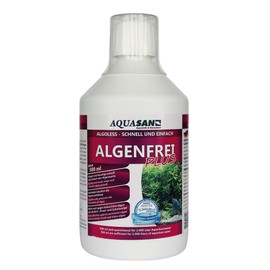 Aquasan Aquarium Algae Free Plus (Aquarium Algae Killer, Algae Remover – Against Algae – Beard Algae, Brush Algae, Lubricant Algae), Capacity: 0.5 Litres