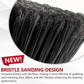 Broom for Sweeping Indoor 54''Long Handle Soft Bristle Brooms,Indoor Broom for Floor Cleaning House Broom for Kitchen Lobby Patio Yard