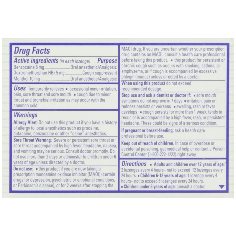 Chloraseptic Sugar Free Wild Cherry, 15 ct