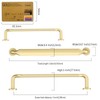 Amerdeco 10 Pack Gold Cabinet Pulls 128mm(5nch) Hole Centers Kitchen
