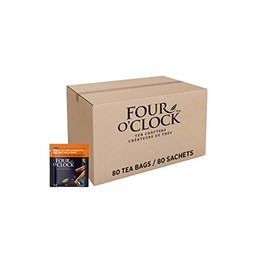 Four O'Clock Chai Green Tea Decaffeinated Organic Fairtrade, Non-Gmo, Kosher, Gluten-Free, 80 Teabags