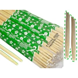 Flying Geese Premium Disposable Bamboo Chopsticks (60 Pairs)- Indivisually Sealed, Chinese and Japanese Style, Utensils, Disposable, Eco-Friendly, Asian Style Dishes, Resturants, Home