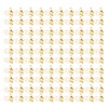 100pcs Flower Shape Binder Clips Strong Clamping Force Metal Cute