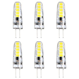 Feit Electric G4 LED Bulb, Dimmable, 20W Equivalent, 12V, 5000K Daylight, 170 Lumens, 10,000 Hours, Halogen Bulb Replacement Capsule, BP20G4/850/LED/6, 6 Pack
