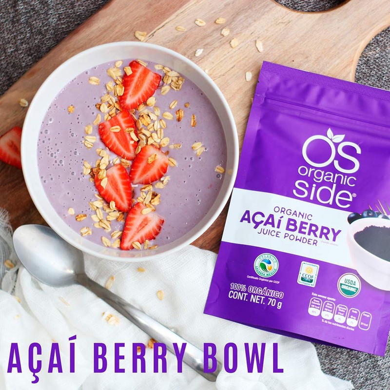 OrganicSide - Acaí Berry Orgánico 70 gr - Powder