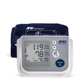 A&D Medical Blood Pressure Monitor for Home Use, UA-767F, Wide-Range Cuff (8.6-16.5"/22-42cm), 4 User, Easy to Use, Body Movement & Cuff Fit Detection Error, Batteries, Carrying Case