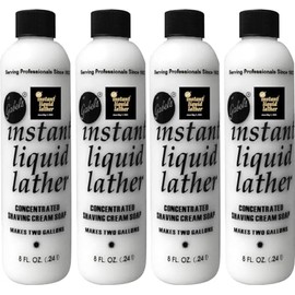 Instant Liquid Lather (8oz) Concentrated Gabel's shaving soap (4) for Lather Machine. Manufacturer Direct sealed bottle with black label