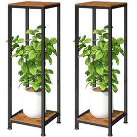 2-Pack Plant Stand Indoor, 41'' Extra Tall Wood Plant Stands Heavy Duty