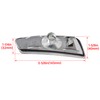 ECOTRIC 2 Pcs Clear Lens Front Bumper Side Marker Lights